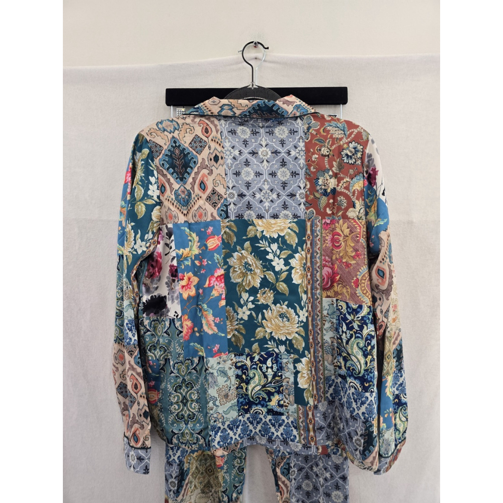 Tohani Collection NWT 2 Piece Pajamas Colorblock Designs Pants /Shirt LADIES Med - Picture 9 of 16